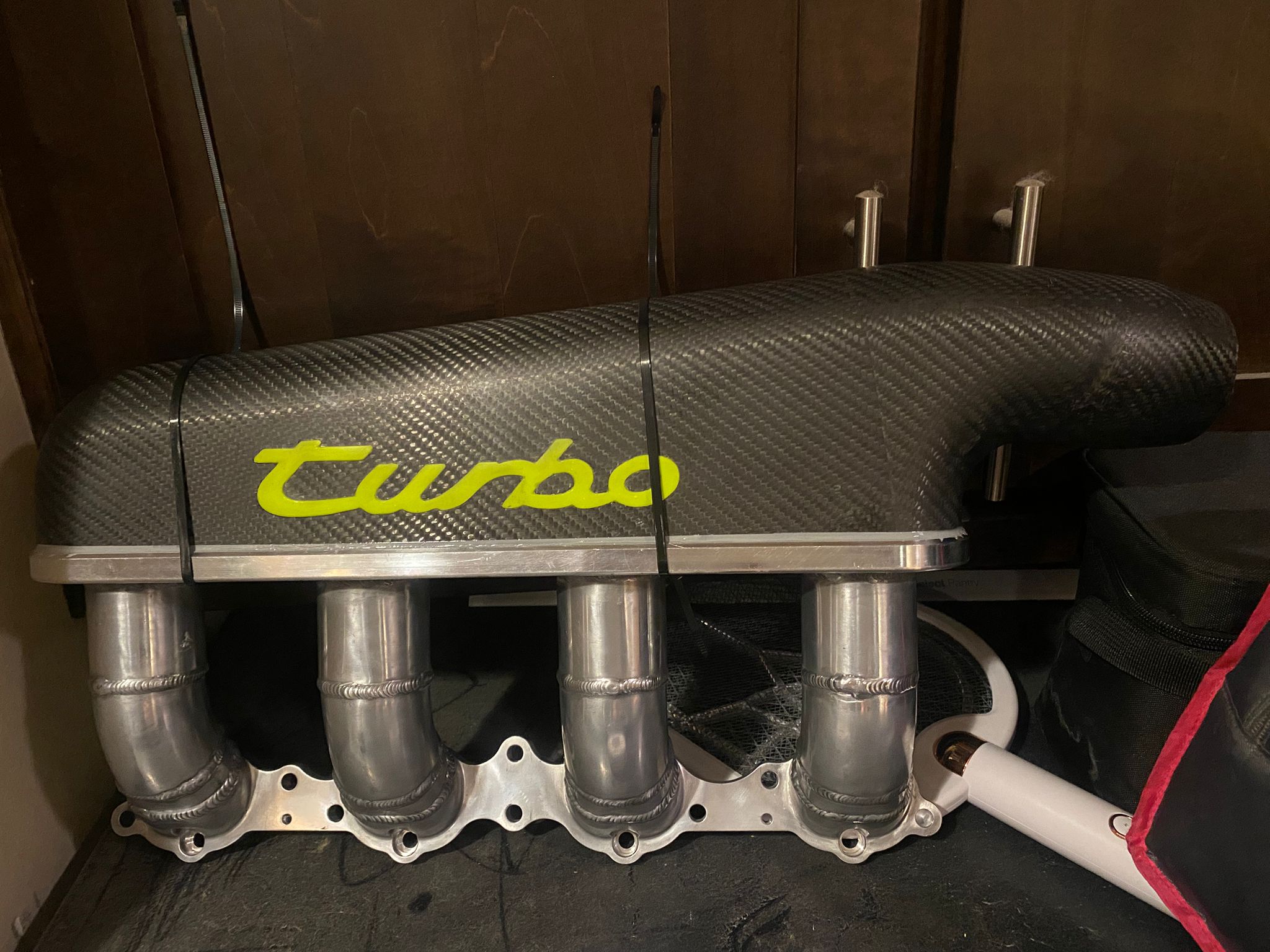 Porsche 968 16V Turbo Carbon Fibre Intake Manifold Triplesky