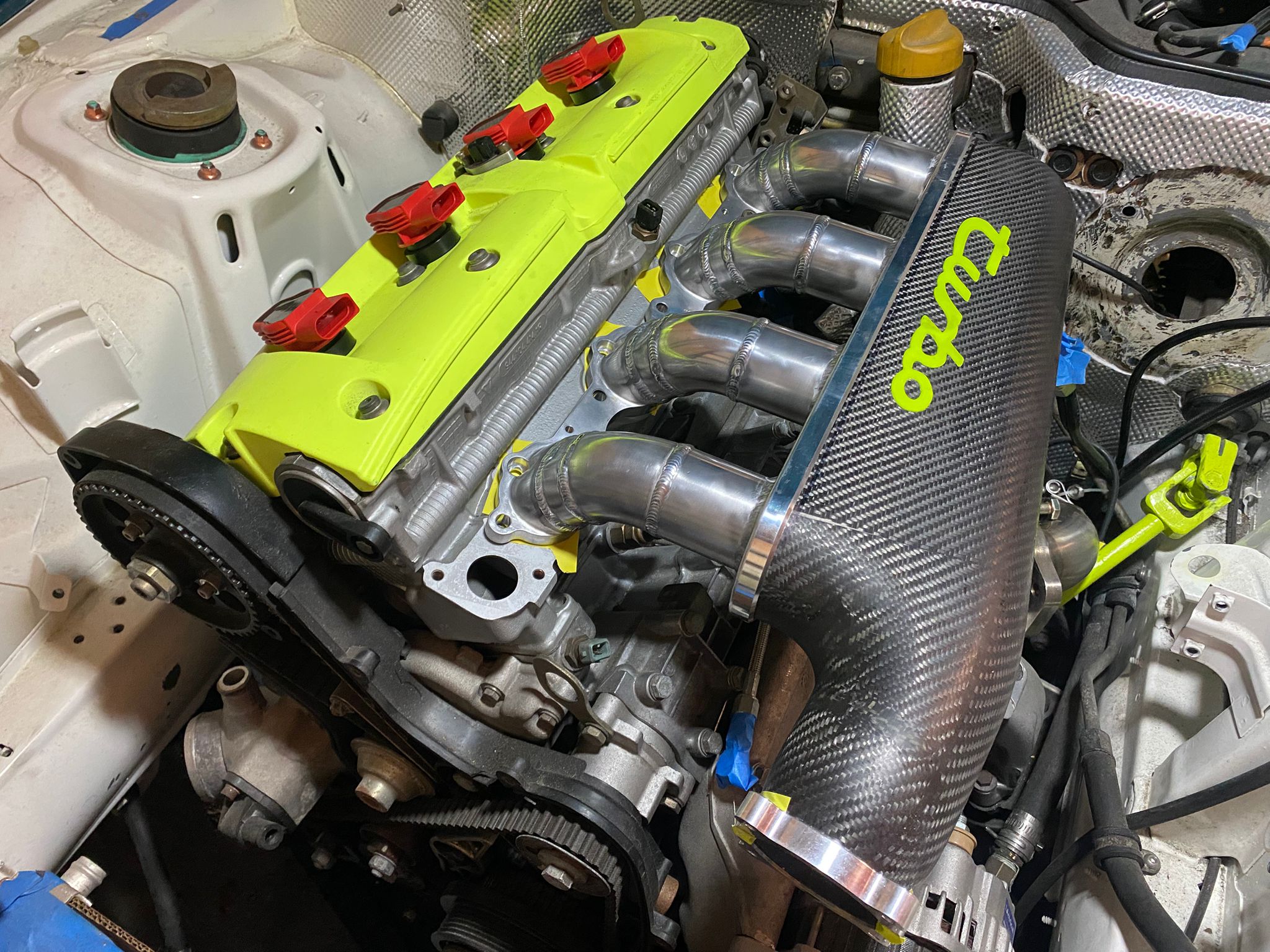 Porsche 968 16V Turbo Carbon Fibre Intake Manifold Triplesky